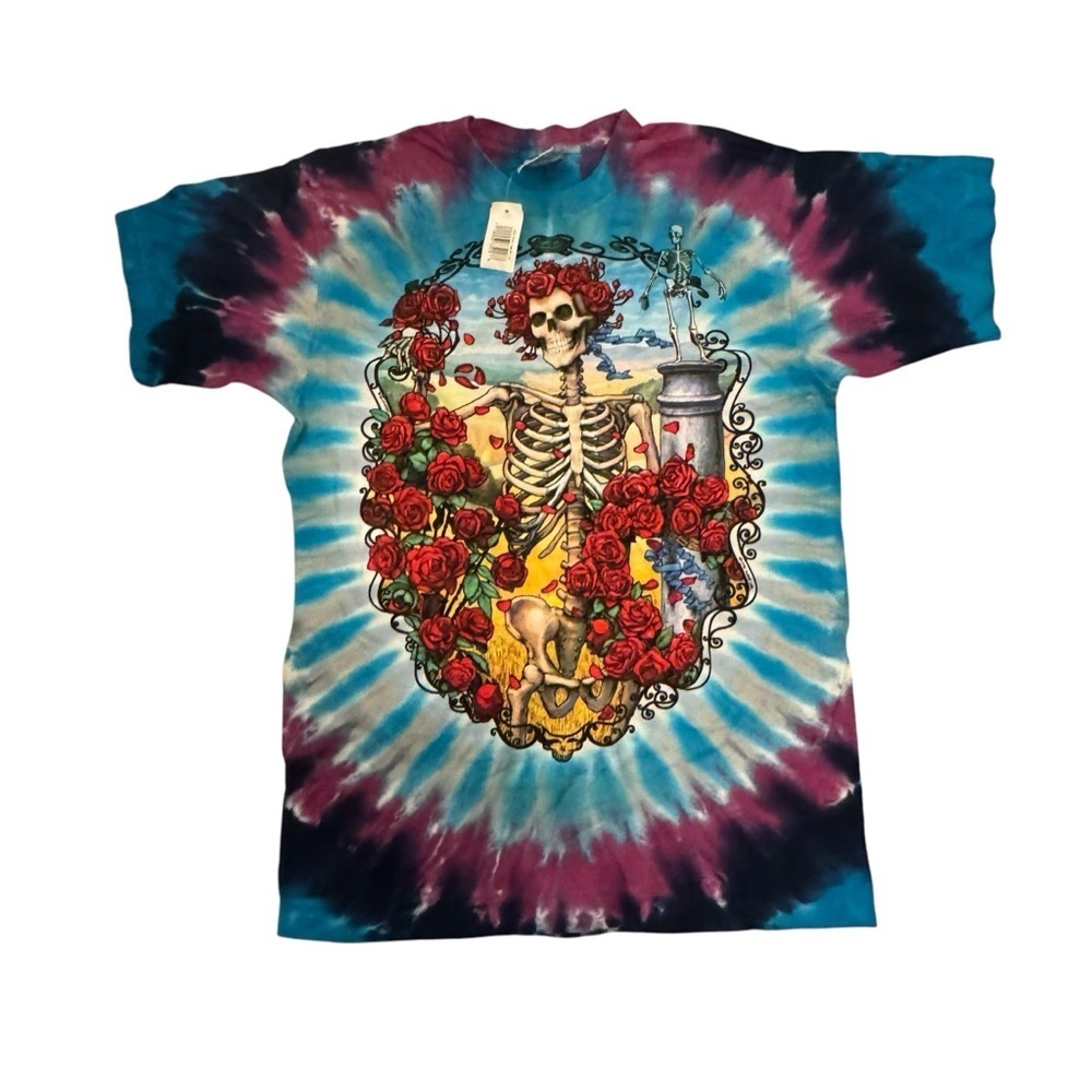 Grateful Dead vintage 30th anniversary tie dye graphic tee liquid blue 95 L